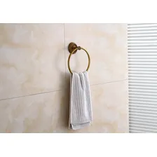 Pendurador Toalha Rosto Vintage Bronze Antigo Argola Foto mini  2