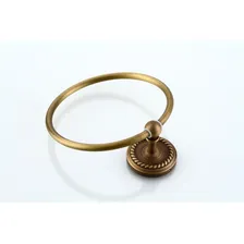 Pendurador Toalha Rosto Vintage Bronze Antigo Argola Foto mini  3