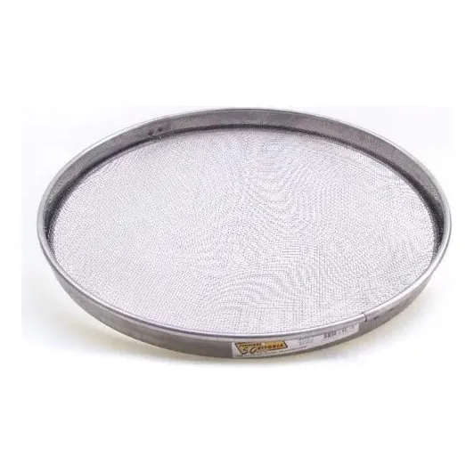 Peneira Inox 30cm Para Arroz / Sementes Foto 1