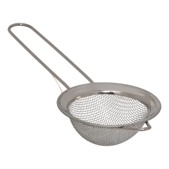 Peneira Inox Pequena Malha Fina Resistente Profissional Foto 1