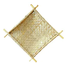 Peneira Quadrada Palha Búzios 35cm Funda Decoração Artesanal Foto  mini 1