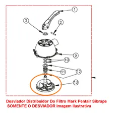 Pentair Sibrape Desviador Distribuidor Do Filtro Mark Foto mini 2
