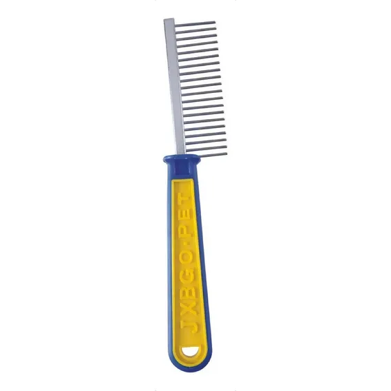 Pente Aço Cabo Plastico Profissional Banho E Tosa Pet Savana Cor Pente 20 Dentes Foto 1