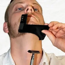 Pente Barba Régua Modelador Alinhador Foto mini 2