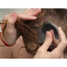 Pente E Base De Aço Inox Piolhos Lêndeas Blister Atacado Foto mini 4