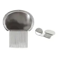 Pente Fino Inox Extrator De Piolhos E LĂȘndeas - Supermedy Foto mini 3