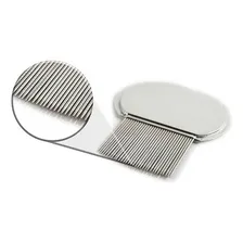 Pente Fino Inox Extrator De Piolhos E LĂȘndeas - Supermedy Foto mini 1