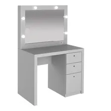 Penteadeira Compacta 3 Gavetas Camarim Pe2010 - Tecno Mobili Cor Branco Foto mini 3