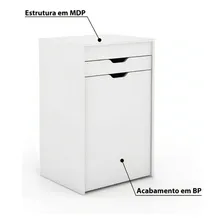 Penteadeira Compacta Com Espelho Pe2007 Tecno Mobili Jh Foto mini 4