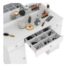 Penteadeira Dem贸bile Carisma Camarim Com Espelho 3 Gavetas 2 Portas H Cor Branco Foto mini 3