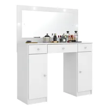 Penteadeira Dem贸bile Carisma Camarim Com Espelho 3 Gavetas 2 Portas H Cor Branco Foto mini 1