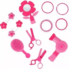 Penteadeira Infantil Princesas com acess贸rios Brinquedo Rosa Foto mini 4