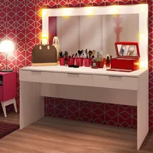 Penteadeira Madesa Camarim Carly Com 3 Gavetas (sem Painel) Cor Branco Foto mini  2