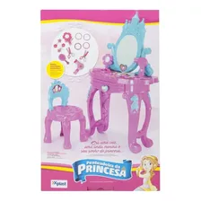 Penteadeira Princesa Brinquedo Com Banquinho+acess贸rios Foto mini 4