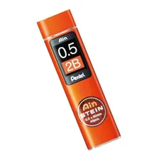 Pentel Grafite Ain Stein 0,5mm 2b / Hb Tubo C 40 Grafites Foto mini 2