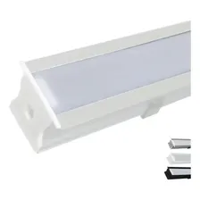 Perfil Aluminio Embutir 24x14mm 2 Metros P/ Fita Led Cor Da Luz Cor Do Perfil: AlumÃnio Foto mini 2