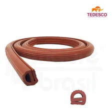 Perfil Borracha Silicone Porta Forno 10 Esteiras 4,5 Metros Foto mini 1
