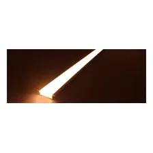 Perfil Embutir 5m 43x10 C/ Fita 48 Leds 110v Direto Na Rede Luz Branco-quente Perfil Preto Foto mini 3