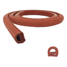 Perfil Silicone Borracha P/ Forno Alta Temperatura Perfil E Foto mini 1