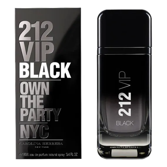 Perfume 212 Vip Black 200  Carolina Herrera Edp Masculino Foto 1