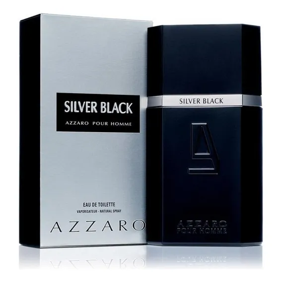 Perfume Azzaro Silver Black Eau de toilette Masculino 100ml Foto 1