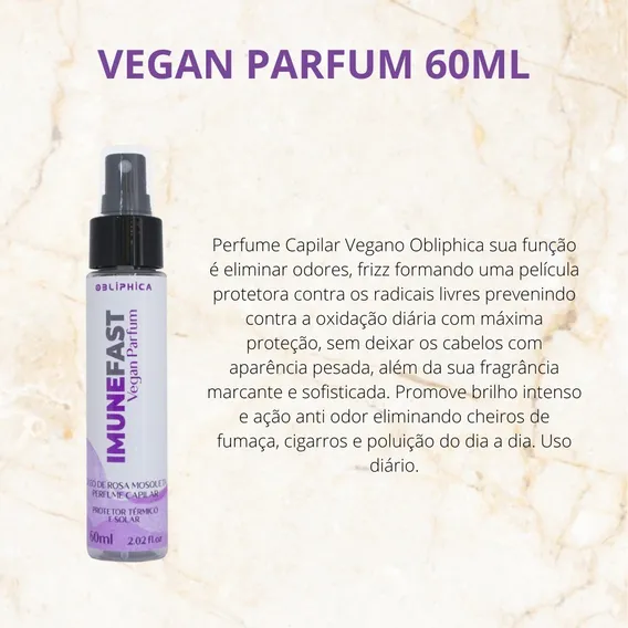 Perfume Capilar Vegano Imunefast Obliphica 60ml Foto 1