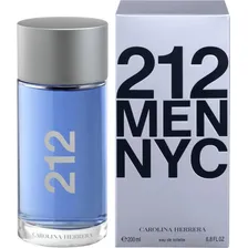 Perfume Carolina Herrera 212 Men NYC EDT 200ml para Masculino Foto mini 1