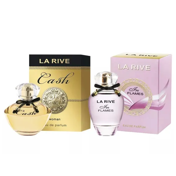 Perfume Cash Woman 90ml + In Flames Edp 90ml La Rive Foto 1