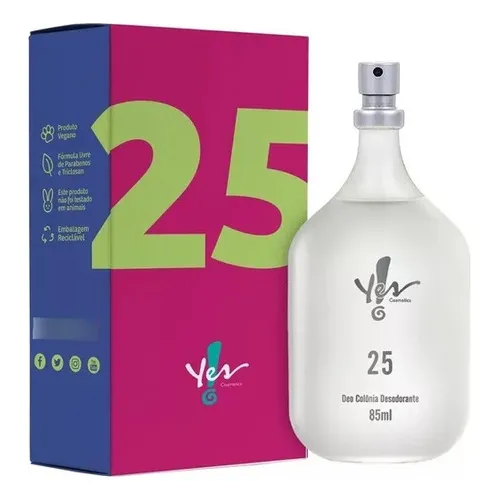 Perfume Deo Col么nia 25 Feminino Yes Cosmetics Foto 1