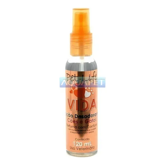Perfume Desodorante Vida 120ml Para Cães E Gatos - Pet Life Foto 1