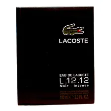 Perfume Eau De Lacoste L.12.12 Noir Intense Edt 100ml para Masculino Foto mini 3