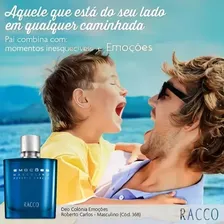 Perfume Emoções Masculino Roberto Carlos 50ml Racco Foto mini 3