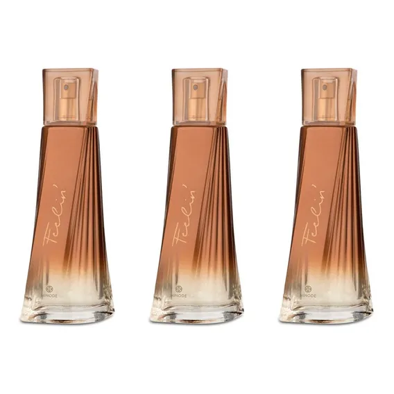 Perfume Importado Feminino Feeling Hinode 3x100ml Foto 1