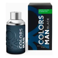 Perfume masculino Colors Man Black Edt 100 Benetton Foto mini 3