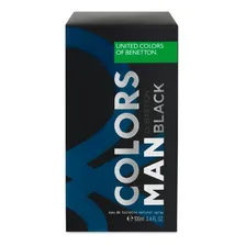 Perfume masculino Colors Man Black Edt 100 Benetton Foto mini 2