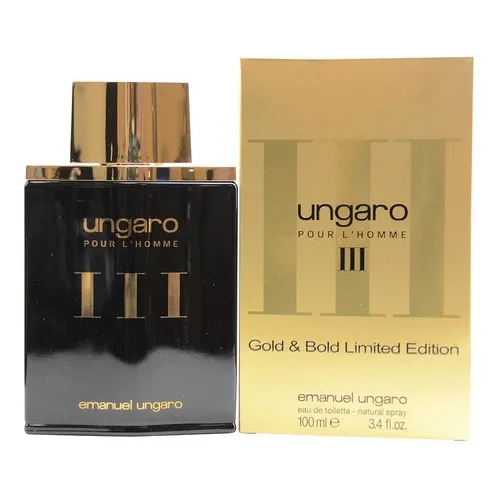Perfume masculino Emanuel Ungaro Ungaro Iii Gold & Bold 100 Foto 1