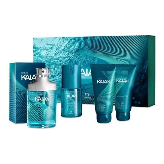 Perfume Masculino Kaiak Natura kit barba e deo col么nia 100 Foto 1