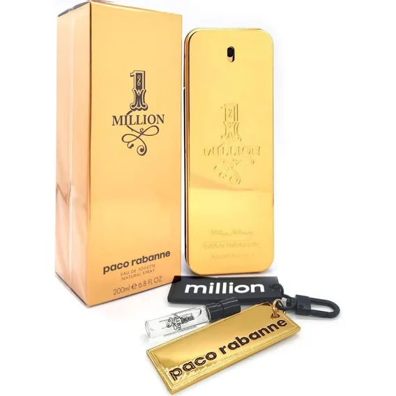 Perfume Paco Rabanne 1 Million Edt 200ml + Chaveiro Million Foto 1