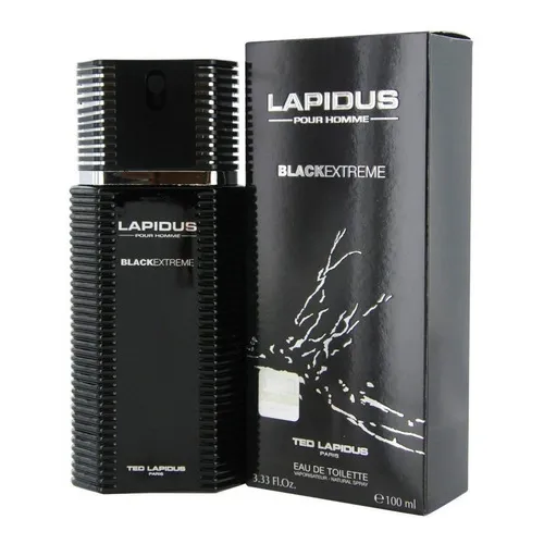 Perfume Ted Lapidus Pour Homme Black Extreme Edt 100ml-novo Foto 1