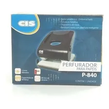 Perfurador Cis P840 Metálico Para 40 Folhas Profissional Cor Preto Foto mini 2