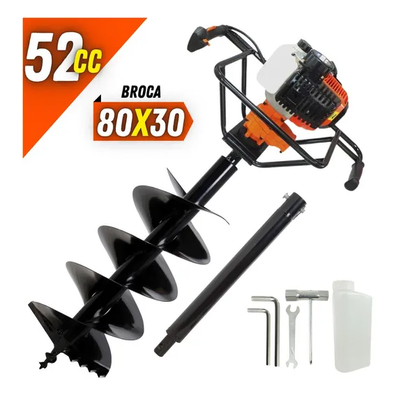 Perfurador De Solo Vulcan 2t Broca 80x30cm + Extensor 60cm Foto 1
