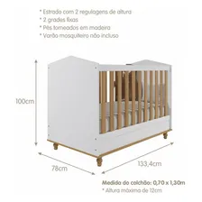 Perm贸bili Ber莽o Americano mini cama montessoriano Branco Foto mini 4