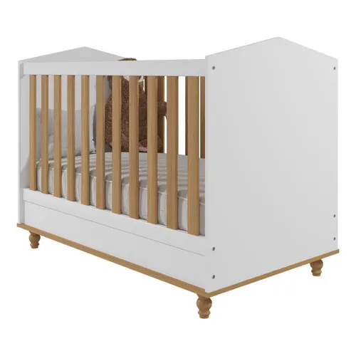 Perm贸bili Ber莽o Americano mini cama montessoriano Branco Foto 1