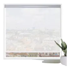 Persiana Cortina Tela Solar 5% Band么 120 X 160 Branca Pronta Foto mini 1
