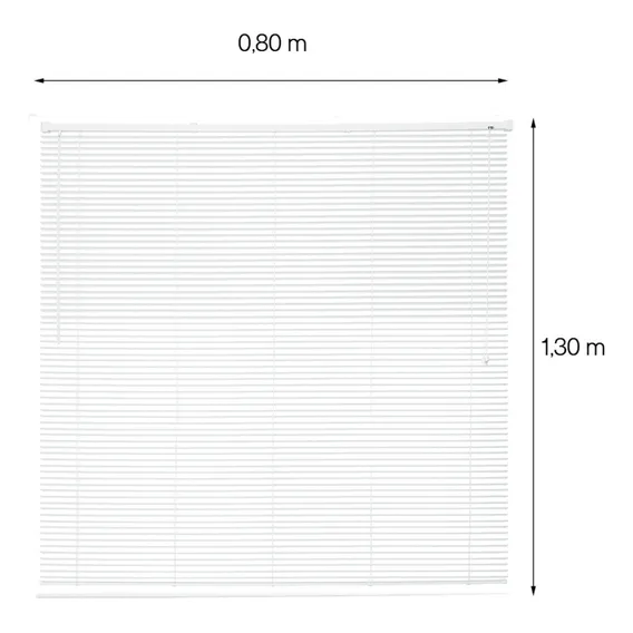 Persiana Evolux Horizontal Pvc 80x130 Cm Linha Off Cor Branco Foto 1