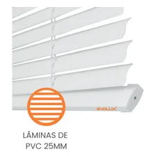 Persiana Evolux Horizontal Pvc 80x130 Cm Linha Off Cor Branco Foto mini  3