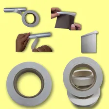 Persiana Rolo Fita Dupla Face Para Colar O Tecido Especial Cor Branco Foto mini 1