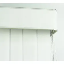 Persiana Vertical Tecido C/bandô 1,90x2,30 Lateral Cor Branco Foto mini 4