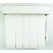 Persiana Vertical Tecido C/bandô 1,90x2,30 Lateral Cor Branco Foto mini  3