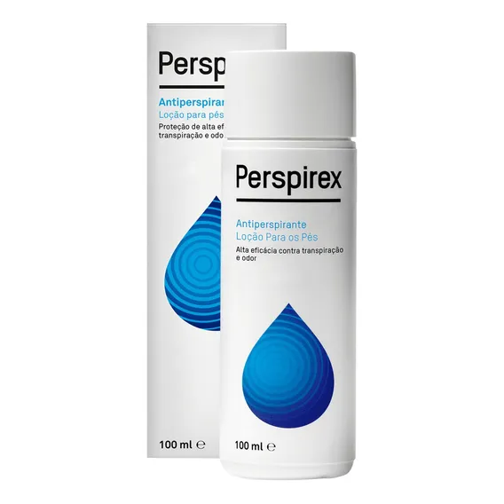 Perspirex Antiperspirante Loção P/ Pés 100ml Sem Perfume Foto 1